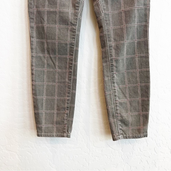 FRAME Denim Women's Le High Skinny Crop Jeans Windowpane Plaid 25 - Picture 4 of 8